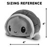 TeeTurtle - The Original Reversible Turtle Plushie - Rainy Day - Cute Sensory Fidget Stuffed Animals That Show Your Mood 3.5 inch, 100% Polyester Fiber