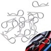 HobbyPark 200pcs Universal RC Car Body Clips Silver & Black R Pins for 1/10 Scale Traxxas Arrma Axial Losi & All 1/8 Redcat HPI HSP Exceed Truck Buggy Shell Replacement Parts