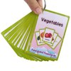Fruits/Vegetable/Foods/Food Quantities Flash Cards English Flash Cards Pocket Card Learning Toys for Children Pre-Kindergarten Kids Education Aids