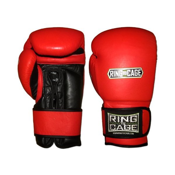 Leather Deluxe MiM-Foam Sparring Gloves - Single Strap - 14oz to 50oz (16oz)
