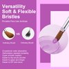 4PCS Acrylic Nail Brush Set, 6/8/12/16. Kolinsky Nail Art Brushes for Acrylic Application, Sturdy Handle Oval Shaped Acrylic Powder Nail Design Tools for Professional Manicure DIY