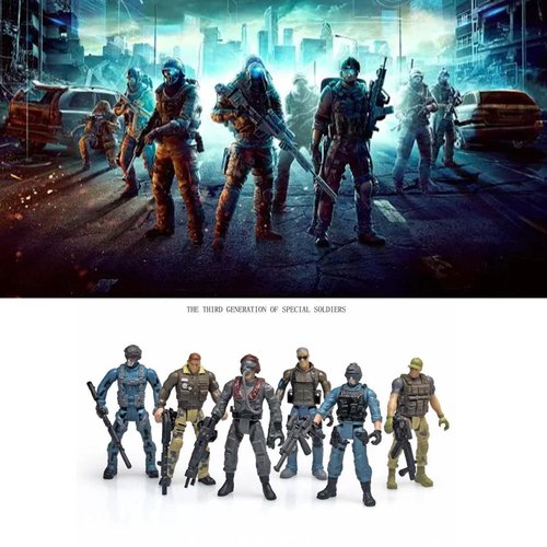 LIVELYOU Army Men VS Zombie Action Figure Toys Realistic Battle Scene Zombie Toys Playset Collections Christmas Halloween Toys Gifts Decoration for Boys Adults Kids (12PCS)