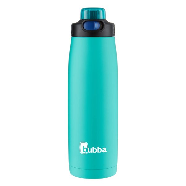 Bubba Radiant Stainless Steel Rubberized Chug Water Bottle, 24 Oz, Island Teal