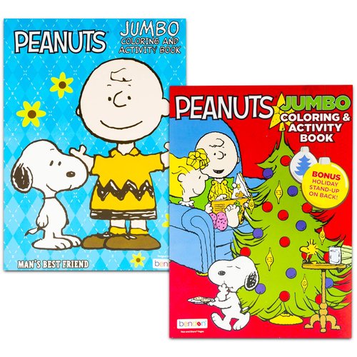 Peanuts Coloring and Activity Book Set - 4 Coloring Book Bundle Featuring Snoopy, Charlie Brown and The Peanuts Gang (Peanuts Party Supplies)