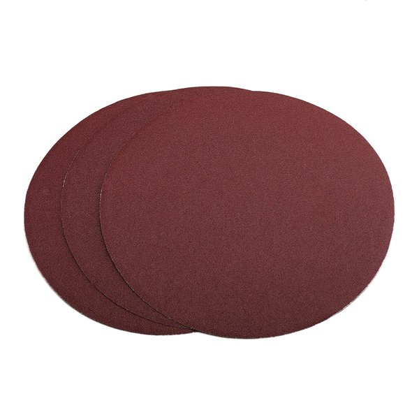 Utoolmart PSA Sanding Discs, 10-inch Self Stick Adhesive Back Sandpaper, 80 Grits No-Hole Aluminum Oxide Sanding Paper, for Random Orbital Sander, Wood, Metal Polishing, 3 Pcs