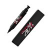 MZ Ideas Precision Waterproof Eyeliner Pen, Waterproof, Fine Felt Tip, Black with build In Sharpener, Black