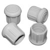 TAYLOR MADE PRODUCTS Rubber Chair Tips fits 7/8" tubing White