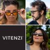 VITENZI Progressive Reading Glasses for Women and Men Multifocal Computer Readers with Blue Light Blocking MultiFocus Lenses Prato in Black 1.50