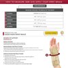 OTC Wrist Brace, Soft-Fit Lace Closure Hand Wrist Splint, Postoperative Care, Medium (Left Hand)