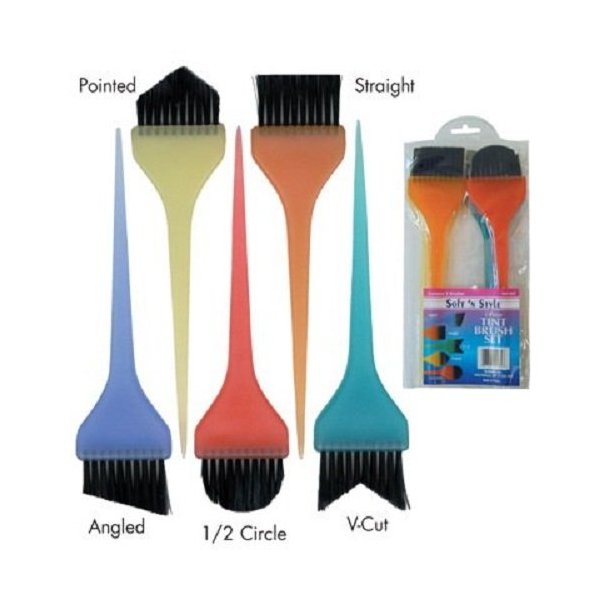 Soft 'N Style 5 pc. Dye Brush Set TINT-SET Color Brushes
