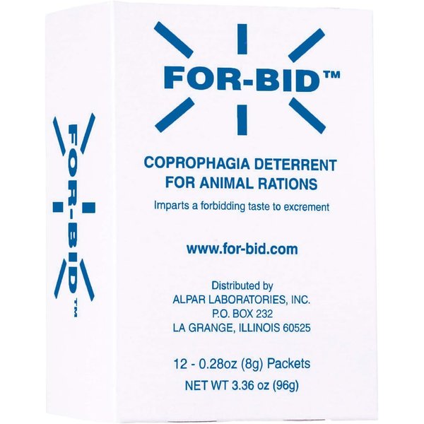 For-Bid for Dogs and Cats | Stool Eating & Coprophagia Deterrent | Dog & Cat Food Powder Additive to Prevent Dogs from Eating Poop | Safe for Your Pets | Vet Recommended Formula for Anti-Coprophagia