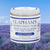 Clapham’s Beeswax Natural Hand Cream for Hardworking Hands, Made with Organic Lavender & Rosemary Essential Oil to Soothe Dry Skin (1.75 oz/50g)