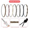 Befirys 7 Pcs Rhinestone Beaded Headbands, Fashionable Crystal Beaded Elastic hairbands for Women Girls Hair Jewelry Accessories