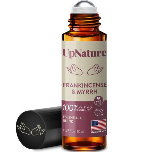 UpNature Frankincense and Myrrh Essential Oil Roll On – 100% Natural Frankincense & Myrrh for Skin & Face