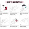 96PCS Individually Temporary Tattoos Removable Tattoos Waterproof Stickers for Birthday Decorations Party Supplies Party Favors School Rewards Gifts Ideas (Dog)
