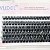 Yudel Lash Clusters Kit, DIY Lash Extension Kit Individual Clusters Lashes Kit Reusable Lash Clusters Eyelash Extension Kit Lengthening Wisps 8-16mm MIX 80D Curl False Eyelashes