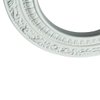 Renovators Supply Manufacturing Recessed Lighting Trim 10 in. Round White Polyurethane Ornate Recessed Ceiling Light Trims Pack of 5