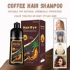 Natural Brown Hair Dye Shampoo Root Touch Up,Long Lasting Easy to Use 10 Minutes Hair Shampoo for Women,Magic Hair Care Semi-Permanent Root Cover Up Hair Shampoo,3IN1 Color Shampoo 16.9 FL OZ(Coffee)