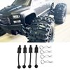 RC Car Body Clips Steel Rubber Clips RC Body Clip Retainers for Losi Lasernut U4 1/10 Black
