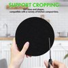 7.2 Inch Kitchen Compost Bin Filters Charcoal Replacements, ENLOY 12 Pack Charcoal Filters for Countertop Home Bucket, Longer Lasting Round Extra Thick Activated Charcoal