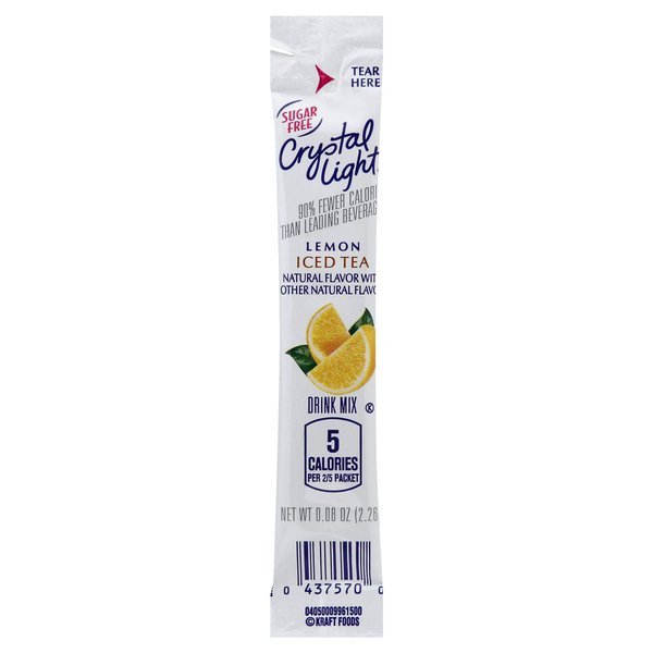 Krafts Crystal Light On The Go Iced Tea Drink 20 Ounce, 30 per pack - 4 packs per case.