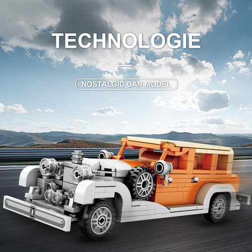 HIGH GODO Race Car Models Building Blocks for Adults,Rolls Royce Phantom Classic Cars Toy for Boys Age 8-12,Birthday Gifts Ideas for Kids Retro Car Lovers,Teens and Adults(326Pices)