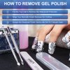 2PCS Metal Silver Cuticle Pusher and Cutter Remover Salon Quality Stainless Steel Acetone Gel Nail Polish Peeler Scraper Durable Professional Manicure Pedicure Cleaner Tool For Fingernail and Toenail