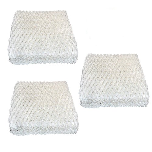 HQRP Pack of 3 Humidifier Wick Filters Compatible with Honeywell HC-818 / HC-819 / HC818 / HC819 Replacement fits Duracraft Natural Cool Moisture Humidifiers Coaster