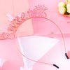 SuPoo Pink Sweet 16 Headband 16th Birthday Crown Birthday Decorations for Girls Shiny Rhinestone Birthday Tiara Princess Crown Sweet Sixteen Party Decorations Party Favors