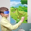Morcheiong Pin The Tail on The Dinosaur Party Game with 48pcs Tails for Dinosaur Party Favors Kids Birthday Party Supplies Boys Party Decorations