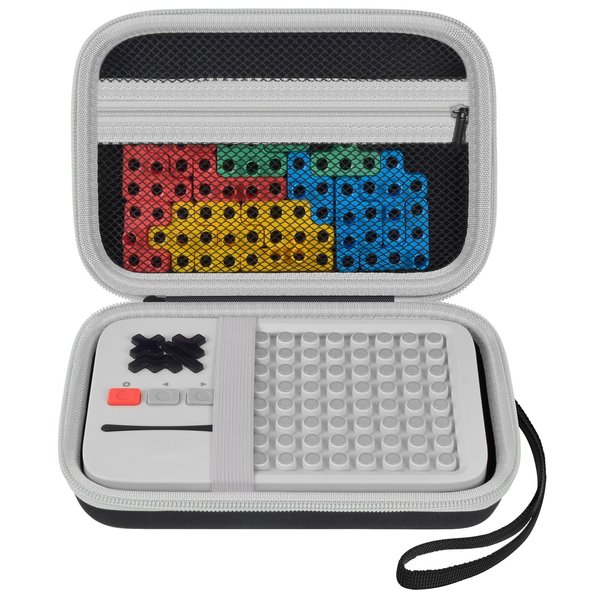 Case Compatible with GiiKER Super Blocks Puzzle Game, Super Slide Brain Teaser Puzzle Holder, Organizer Storage Bag for Electronic Brain Game Console & Puzzles for Kids Boys and Girls -Box Only-Black