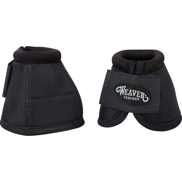 Weaver Leather Ballistic No-Turn Bell Boots Black, Small