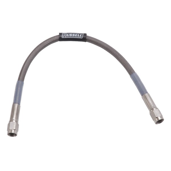 Edelbrock/Russell 656020 Competition Straight -3AN to Straight -3AN Brake Hose - 12"