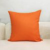 Thmyo 4-Pack 100% Cotton Comfortable Solid Decorative Throw Pillow Cases Square Cushion Cover Pillowcases Sublimation Blank Pillow Cover Halloween Fall Orange DIY Throw Pillowcase(18x18inch/45x45cm)