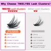 Lash Extension Kit 144 Pcs DIY Lash Clusters with Bond and Seal Professional Eyelash Tweezers 10-16mm Mega Volume Individual Eyelash Extension Kit for Self Application DIY at Home, by TMIELYBS