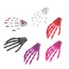 Lurrose 12PCS Devil Skeleton Hair Clips Ghost Claws Hand Hairpins Crocodile Hair Pins for Halloween Party