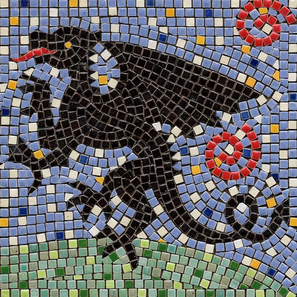 Complete Your Next DIY Project with Our Ceramic Mosaic Kit, Square 7inch (20cm) Dragon