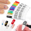 12 Pcs/Set Nail Art 3D Painted Pen Drawing Nail Point Graffiti Dotting Pen Flower Pen Hook Line DIY Nail Art Gel Nail Polish