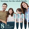 Toothbrush Replacement Heads Compatible with Philips Sonicare, Electric Toothbrush Replacement Brush Heads with Protective Cover Snap-On Toothbrushes(8 Pack) Refill DiamondClean ProtectiveClean