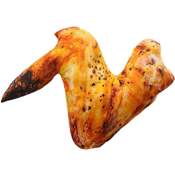 Simulation Food Pillow, 20cm Simulation Food Chicken Leg Plush Toy Chicken Wing Drumstick Fried Pillow Cushion Soft Pillow (2#)