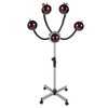 750W Infrared Hair Color Processor，5 Head Red Light Dryer Hair Drying Care 110V, Adjusting Height Styling Perming Dryer for Salon