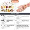 Cowboy First Temporary Tattoos 8 Sheets 78 PCS Western Party Decorations Supplies Favors Horse Rodeo Theme Birthday Cute Stickers Christmas Gifts for Boys Girls Kids Class School Prizes Carnival