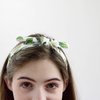 Organic Knotted Adjustable Headbands for Women - Tropical Summer Leaves