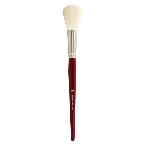 Silver Brush Limited 5518S Silver Mop White Round Paintbrush, Oil, Acrylic, and Watercolor Brush, Short Handle, Size 20