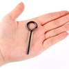 Abeillo 5 Pack 1/8" Allen Wrench, Hex Key for Push Bar Door, Standard Hex Dogging Key with Full Loop, Black Metal Allen Wrenches Keychain Door Keys