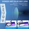 DONGDI Blue Light Blocking Reading Glasses 4 Pack Computer Readers for Women Men,Anti Glare UV Ray Filter Eyeglasses +1.25