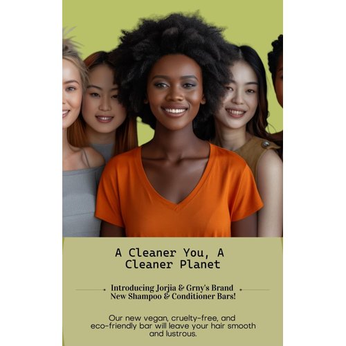 Jorjia & Gryn Green Tea & Cucumber Shampoo Bar