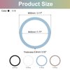 uxcell 5Pcs Magnetic Adapter Ring, Universal Magnetic Wireless Charger Conversion Kit Sparkle Magnetic Metal Ring Adhesive Sticker Ring for Phone Case, 4 Colors