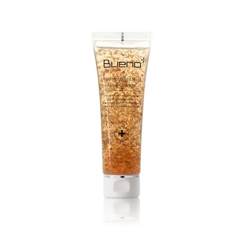 Bueno+ Pure Moonlight Rose Floral Cleanser | Anti-Aging Gentle Face Wash with Rose Petals for All Skin | Exfoliating and Moisturizing | Vegan Gel Rich in Antioxidantsl 5.07 fl.oz (Big, 2.7, Fl Oz)