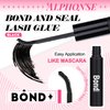Lash Bond and Seal and Remover Kit, Long-lasting Bond and Seal Lash Glue 10ml with Eyelash Remover 5ml for Lash Clusters Quick Removal, 3 in 1 Lash Glue Cleanser Set for At Home DIY Eyelash Extensions